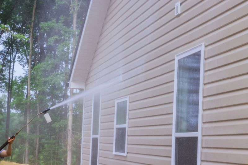 Cleaning the New Siding